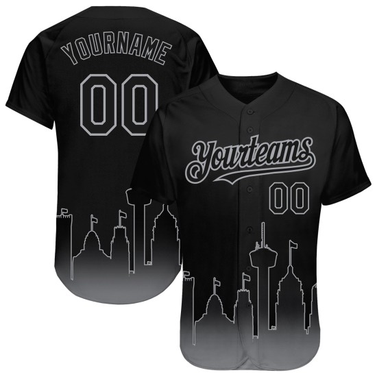 Camiseta de béisbol 3D de Antonio Banderas, color gris degradado, personalizada, auténtica, de moda, color negro Camiseta de béisbol 3D de Antonio Banderas, color gris degradado, personalizada, auténtica, de moda, color negro