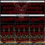 Camiseta étnica personalizada, estilo africano, color rojo, con diseño tradicional 3D auténtico y negro. Camiseta étnica personalizada, estilo africano, color rojo, con diseño tradicional 3D auténtico y negro.