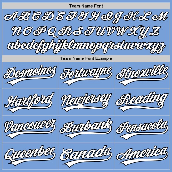 Camiseta de béisbol ligera personalizada auténtica azul blanco y negro Camiseta de béisbol ligera personalizada auténtica azul blanco y negro