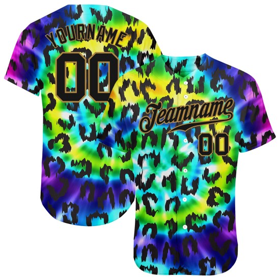 Camiseta de béisbol personalizada con estampado 3D de leopardo morado, dorado y negro. Camiseta de béisbol personalizada con estampado 3D de leopardo morado, dorado y negro.