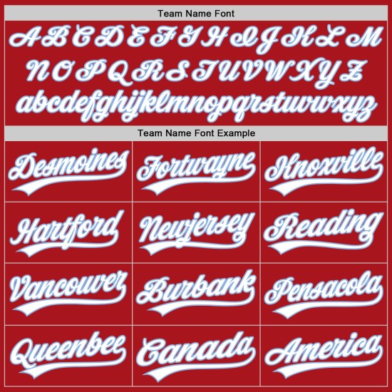 Camiseta personalizada de béisbol auténtica azul blanca y roja. Camiseta personalizada de béisbol auténtica azul blanca y roja.
