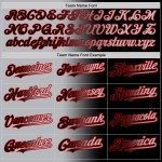 Camiseta de béisbol gris-roja de moda auténtica negra personalizada con degradado Camiseta de béisbol gris-roja de moda auténtica negra personalizada con degradado