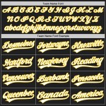 Camiseta de béisbol blanca personalizada, negra, de moda, auténtica, dividida en rojo y dorado. Camiseta de béisbol blanca personalizada, negra, de moda, auténtica, dividida en rojo y dorado.