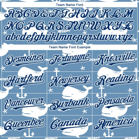 Camiseta de béisbol personalizada con diseño de ballena azul azul-blanca de la Marina de EE. UU., patrón 3D, ligera y auténtica. Camiseta de béisbol personalizada con diseño de ballena azul azul-blanca de la Marina de EE. UU., patrón 3D, ligera y auténtica.