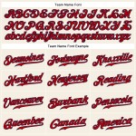 Camiseta de béisbol sin mangas color crema, auténtica, color rojo y azul marino, personalizada Camiseta de béisbol sin mangas color crema, auténtica, color rojo y azul marino, personalizada
