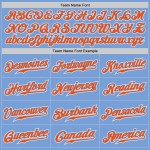 Camiseta de béisbol auténtica de moda, personalizada, con degradado naranja y blanco claro. Camiseta de béisbol auténtica de moda, personalizada, con degradado naranja y blanco claro.