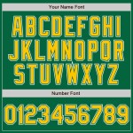 Camiseta Kelly personalizada de béisbol de moda verde degradado amarillo-blanco auténtica Camiseta Kelly personalizada de béisbol de moda verde degradado amarillo-blanco auténtica