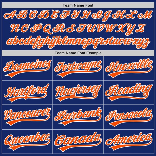Camiseta de béisbol Royal Naranja-Blanco Personalizada Auténtica Camiseta de béisbol Royal Naranja-Blanco Personalizada Auténtica