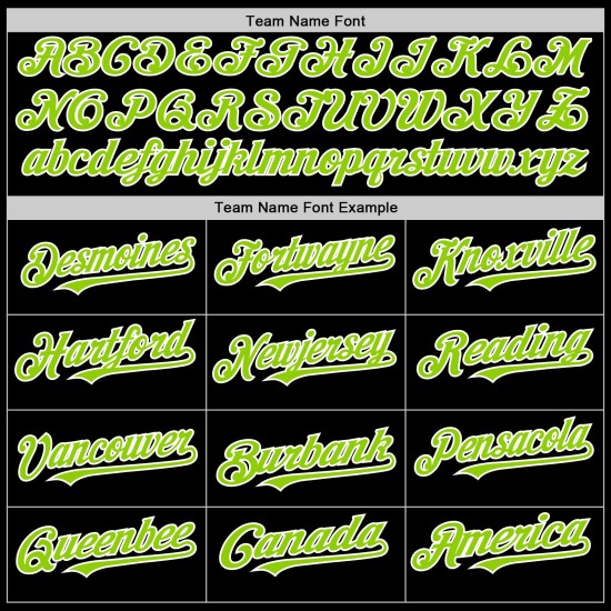 Camiseta de béisbol negra neón personalizada auténtica verde-blanca sin mangas Camiseta de béisbol negra neón personalizada auténtica verde-blanca sin mangas
