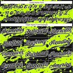 Diseño auténtico de camiseta de béisbol en blanco y negro, diseño 3D verde neón personalizado Diseño auténtico de camiseta de béisbol en blanco y negro, diseño 3D verde neón personalizado