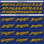 Camiseta de béisbol personalizada auténtica dorada y negra real Camiseta de béisbol personalizada auténtica dorada y negra real