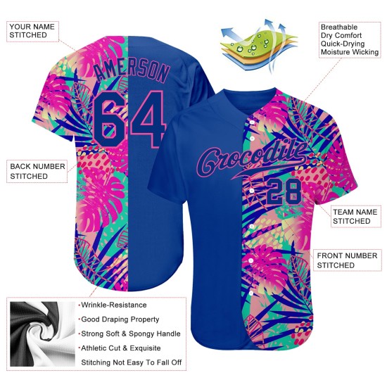 Patrón de camiseta de béisbol de verano personalizado y auténtico, diseño 3D Patrón de camiseta de béisbol de verano personalizado y auténtico, diseño 3D