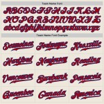 Camiseta de béisbol personalizada con rayas rojas, crema y rojo real, auténtica Camiseta de béisbol personalizada con rayas rojas, crema y rojo real, auténtica
