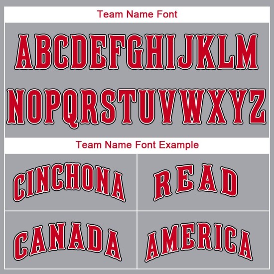 Camiseta de béisbol personalizada en rojo, blanco y gris Camiseta de béisbol personalizada en rojo, blanco y gris