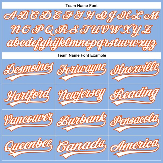 Camiseta de béisbol personalizada auténtica de color naranja claro y blanco con rayas azules Camiseta de béisbol personalizada auténtica de color naranja claro y blanco con rayas azules