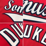 Camiseta de béisbol auténtica personalizada en color rojo y blanco real Camiseta de béisbol auténtica personalizada en color rojo y blanco real