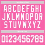 Camiseta de béisbol rosa y blanca auténtica personalizada Camiseta de béisbol rosa y blanca auténtica personalizada