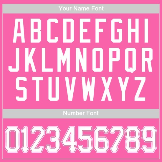 Camiseta de béisbol rosa y blanca auténtica personalizada Camiseta de béisbol rosa y blanca auténtica personalizada