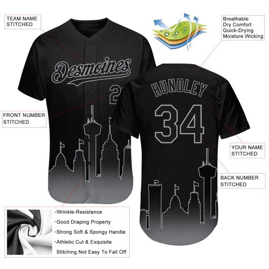 Camiseta de béisbol 3D de Antonio Banderas, color gris degradado, personalizada, auténtica, de moda, color negro Camiseta de béisbol 3D de Antonio Banderas, color gris degradado, personalizada, auténtica, de moda, color negro