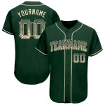 Camiseta de béisbol personalizada de moda color crema y negro, auténtica Drift Green Camiseta de béisbol personalizada de moda color crema y negro, auténtica Drift Green