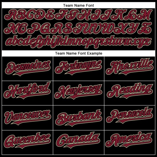 Camiseta de béisbol auténtica color crema y negra personalizada Crimson-City Camiseta de béisbol auténtica color crema y negra personalizada Crimson-City