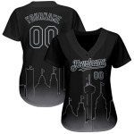 Camiseta de béisbol 3D de Antonio Banderas, color gris degradado, personalizada, auténtica, de moda, color negro Camiseta de béisbol 3D de Antonio Banderas, color gris degradado, personalizada, auténtica, de moda, color negro
