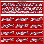 Camiseta de béisbol blanca y azul marino, roja, auténtica, sin mangas, personalizada Camiseta de béisbol blanca y azul marino, roja, auténtica, sin mangas, personalizada