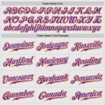 Camiseta de béisbol personalizada con rayas blancas, raglán, mangas moradas y auténtica, color morado-naranja Camiseta de béisbol personalizada con rayas blancas, raglán, mangas moradas y auténtica, color morado-naranja