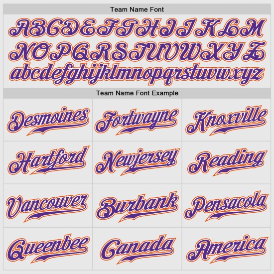 Camiseta de béisbol personalizada con rayas blancas, raglán, mangas moradas y auténtica, color morado-naranja Camiseta de béisbol personalizada con rayas blancas, raglán, mangas moradas y auténtica, color morado-naranja
