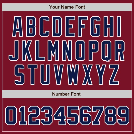 Camiseta de béisbol personalizada auténtica de Crimson, color azul marino y blanco Camiseta de béisbol personalizada auténtica de Crimson, color azul marino y blanco
