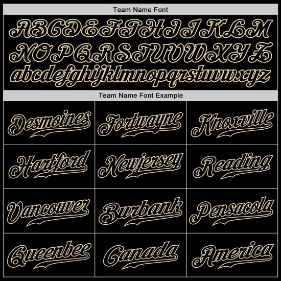 Camiseta de béisbol auténtica negra y crema personalizada Camiseta de béisbol auténtica negra y crema personalizada